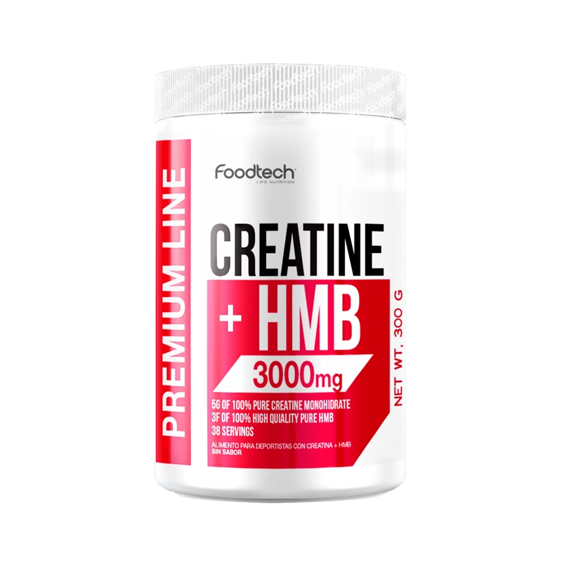 CREATINE + HMB 3000MG 300GR - FOODTECH - 1