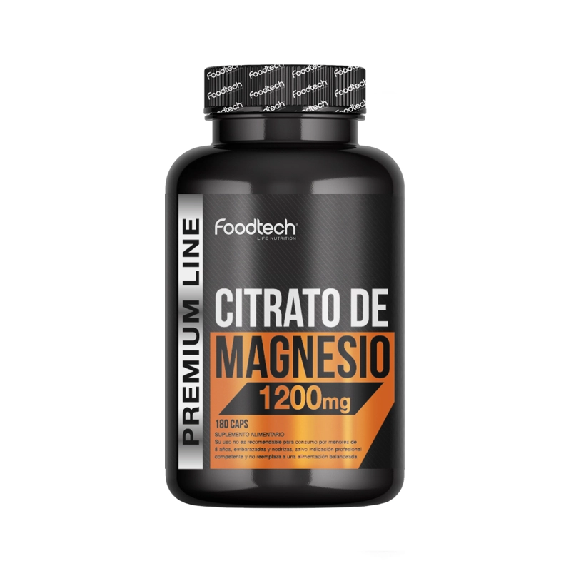CITRATO DE MAGNESIO 180 CAPS - FOODTECH - 1