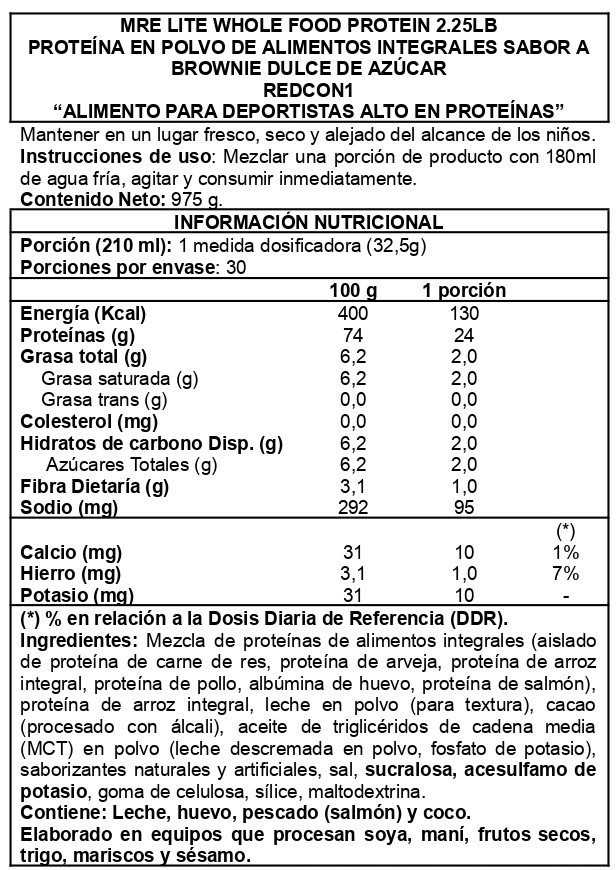 MRE LITE 2LBS COOKIES AND CREAM - REDCON1 - 2