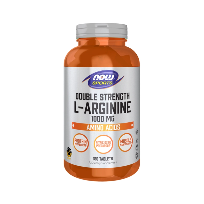 L-ARGININE 1000MG 180 TABLETAS - NOW FOODS - 1