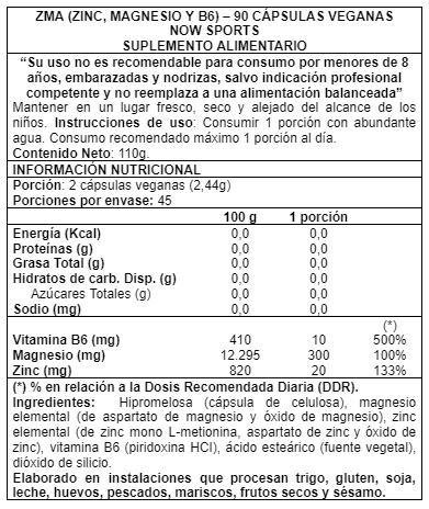 ZMAR 800 MG 90 CAPS - NOW FOODS - 2