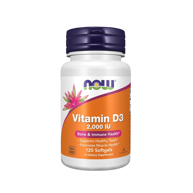 VITAMIN D-3 2000IU 120 SOFTGEL - NOW FOODS - 1