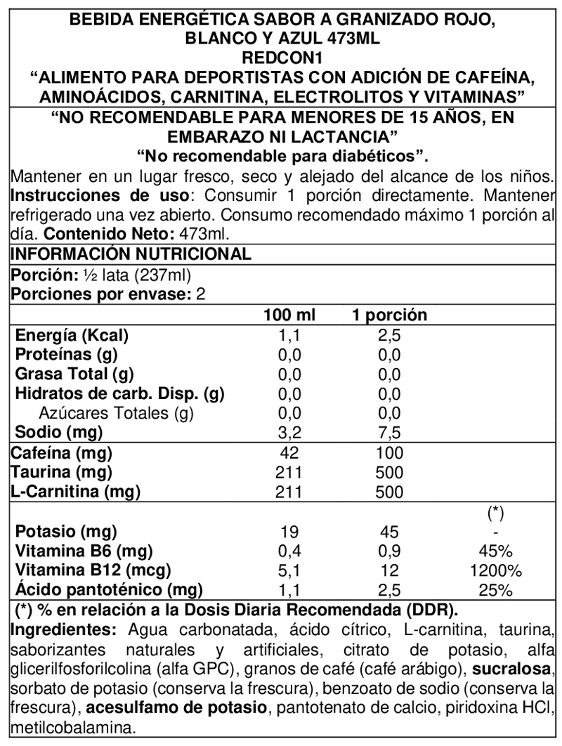 CAJA HIGH P. ENERGY 12 UNID FREEDOM FROST - REDCON1 - 2