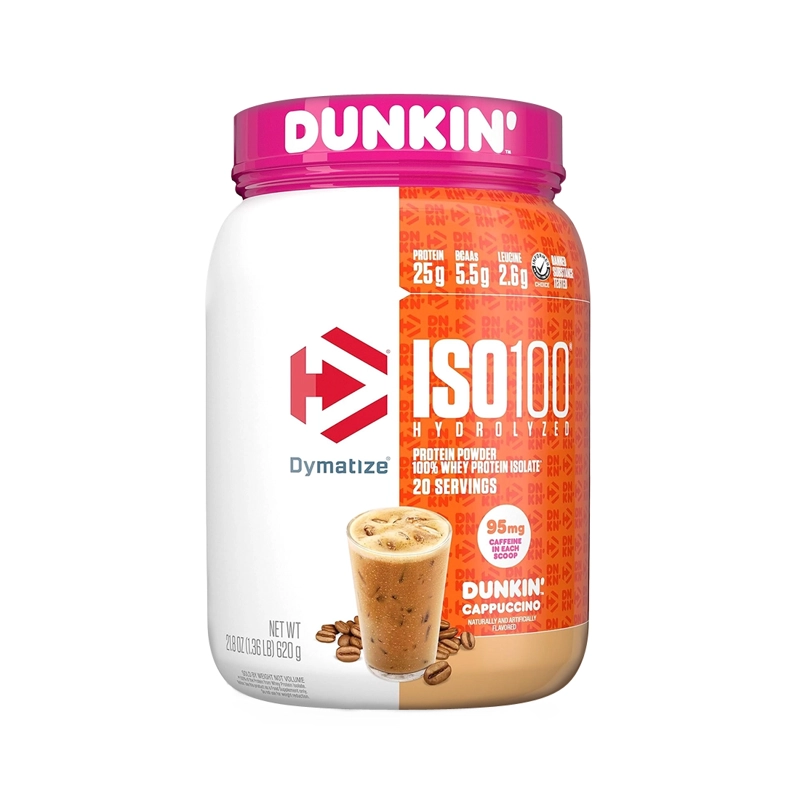 ISO 100 1.4 LB DUNKIN CAPPUCCINO - DYMATIZE NUTRITION - 1