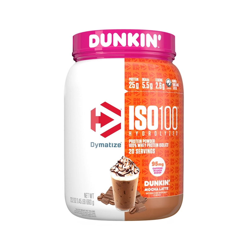 ISO 100 1.4 LB DUNKIN MOCHA LATTE - DYMATIZE NUTRITION - 1