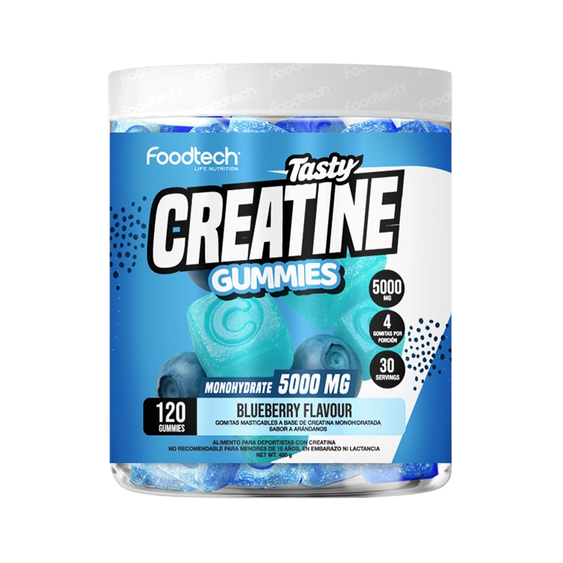 TASTY CREATINE GUMMIES 120 UNID BLUEBERRY - FOODTECH - 1