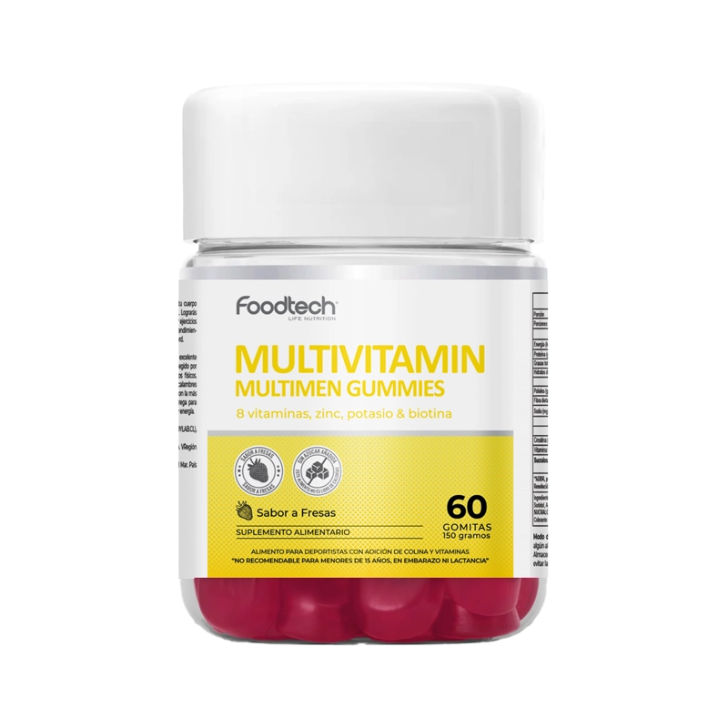 MULTIVITAMIN MULTIMEN GUMMIES 60 UNID - FOODTECH - 1