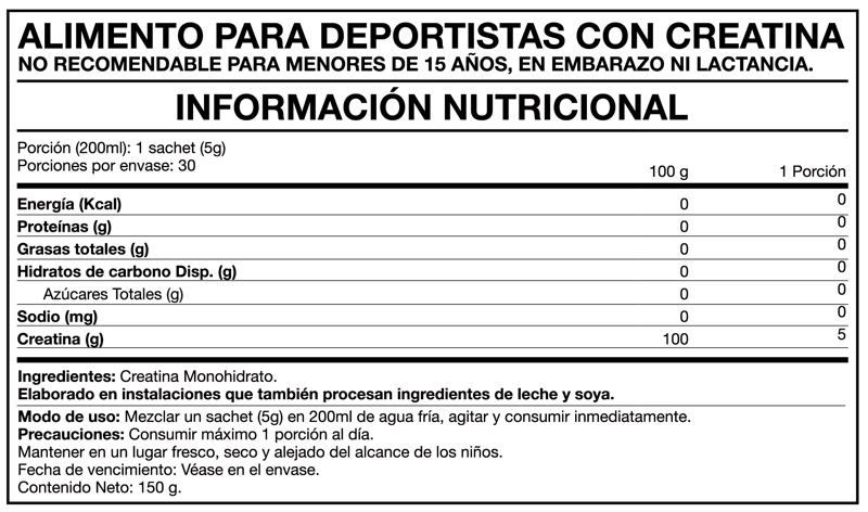 CREATINE 100% PURE MONOHYDRATE 30 SACHET - FOODTECH - 2