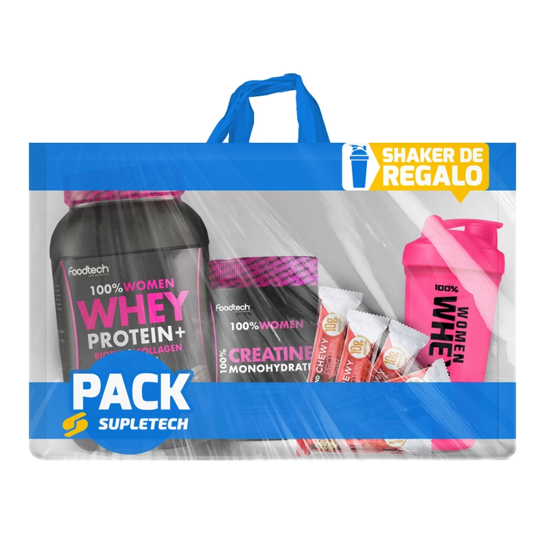 PACK WOMEN WHEY PROMOCIONAL - FOODTECH - 1