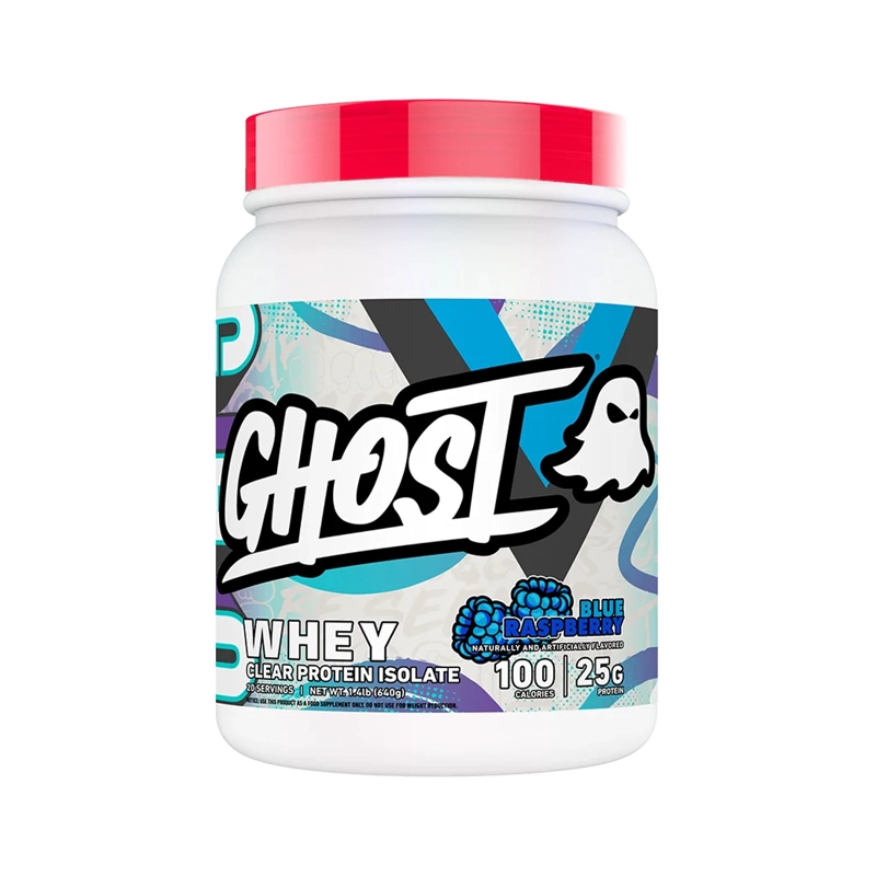 CLEAR WHEY ISOLATE 1LBS BLUE RASPBERRY - GHOST - 1