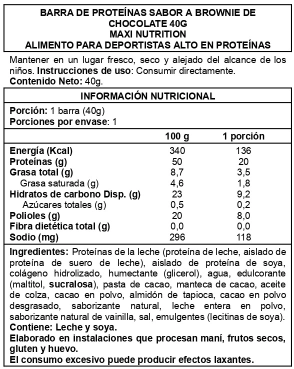 CAJA CLASSIC PROTEIN BAR 16UNID - MAXI NUTRITION - 2