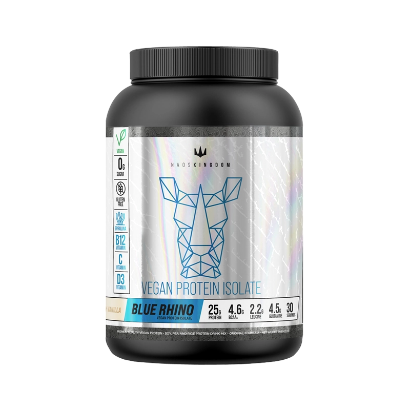 BLUE RHINO VEGAN PROTEIN ISOLATE 2LBS VANILLA - NAOS KINGDOM - 1
