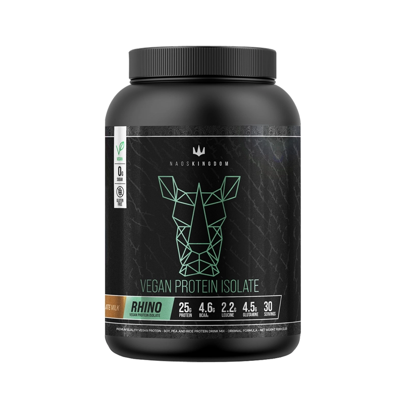 RHINO VEGAN PROTEIN ISOLATE 2LBS CHOCOLATE - NAOS KINGDOM - 1