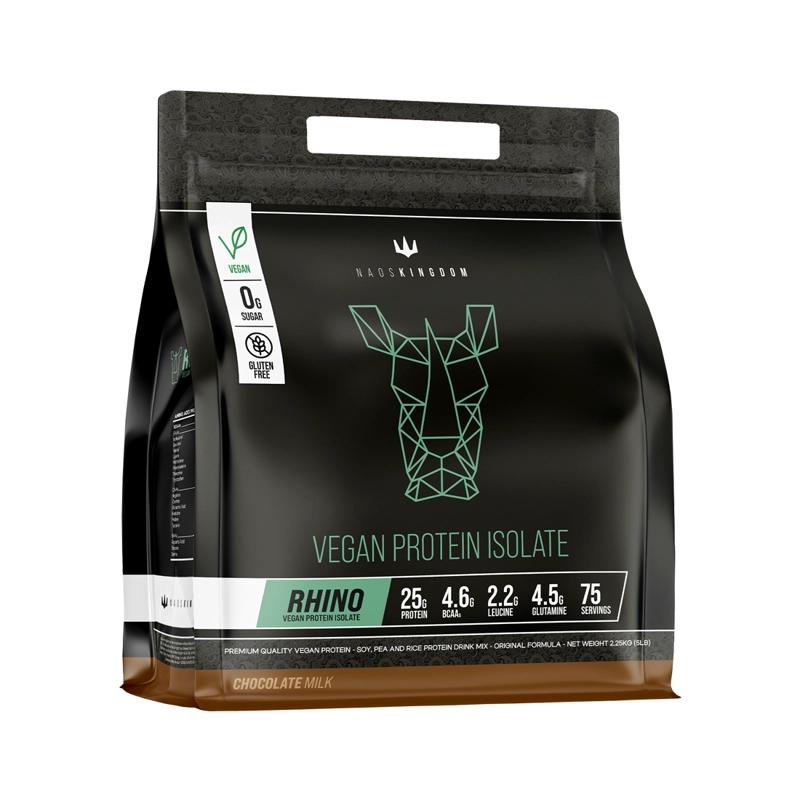 RHINO VEGAN PROTEIN ISOLATE 5LBS CHOCOLATE - NAOS KINGDOM - 1