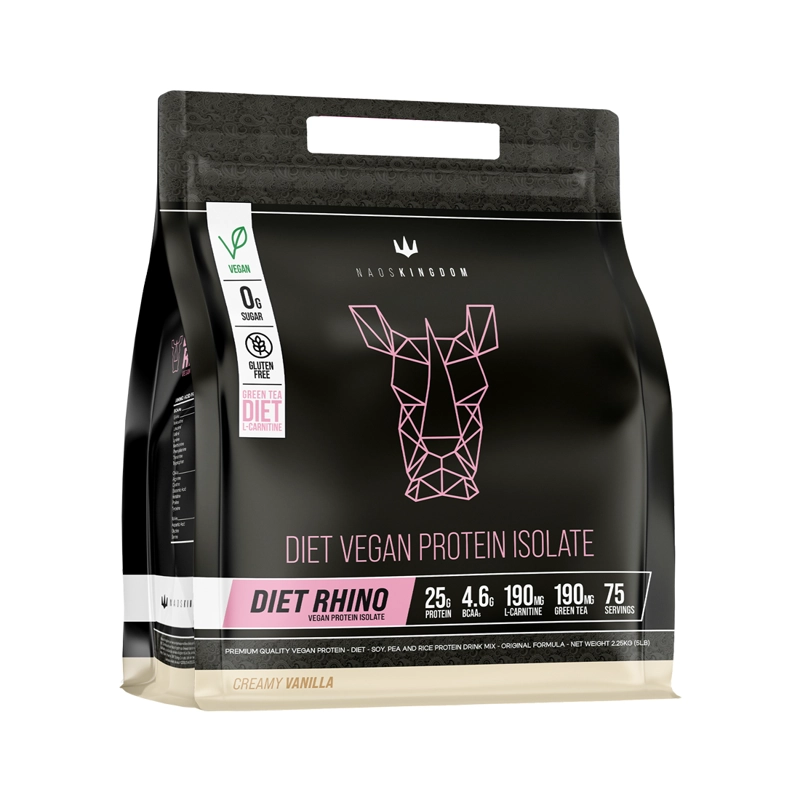 DIET RHINO VEGAN PROTEIN ISOLATE 5LBS VANILLA - NAOS KINGDOM - 1