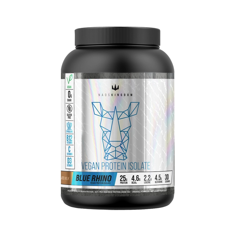 BLUE RHINO VEGAN PROTEIN ISOLATE 2LB CHOCOLAT - NAOS KINGDOM - 1
