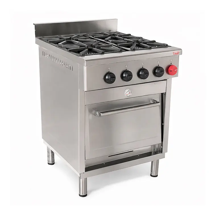 COCINA INDUSTRIAL MAIGAS 6EA48 4 QUEMADORES 4 PLATOS 1 HORNO - 2