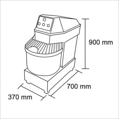 AMASADORA 12 KG. HS30 - 4