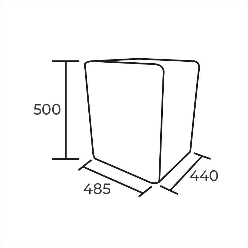 FRIGOBAR RETRO 47LT. BLANCO  HS-65LB - 2