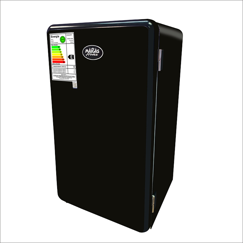 FRIGOBAR RETRO 93 LT. NEGRO - 1