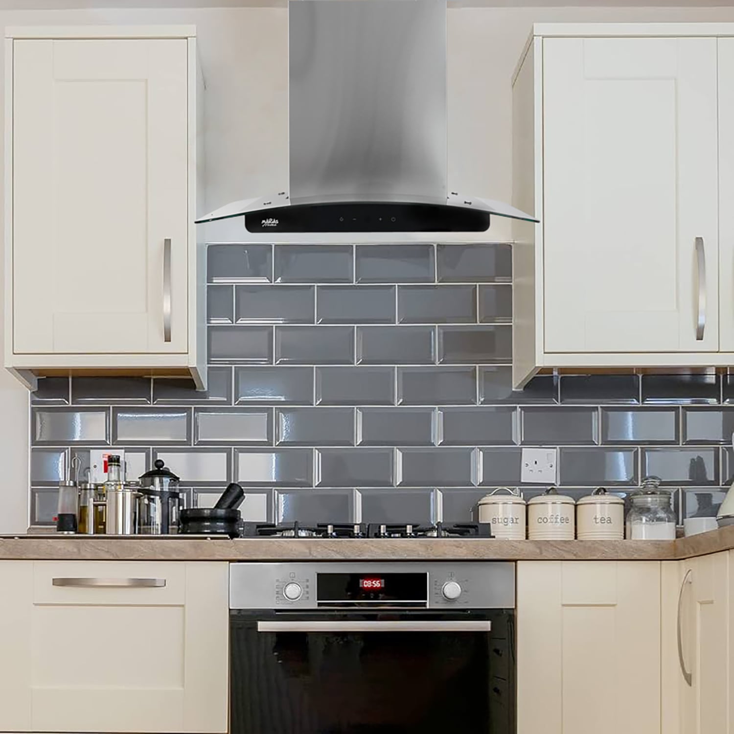 CAMPANA VIDRIO CURVO TOUCH 60CM - 4