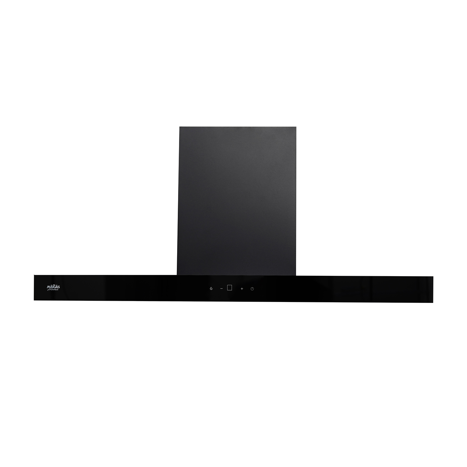CAMPANA CONTROL TOUCH 90CM / PLACA INFERIOR VIDRIO NEGRO. - 2