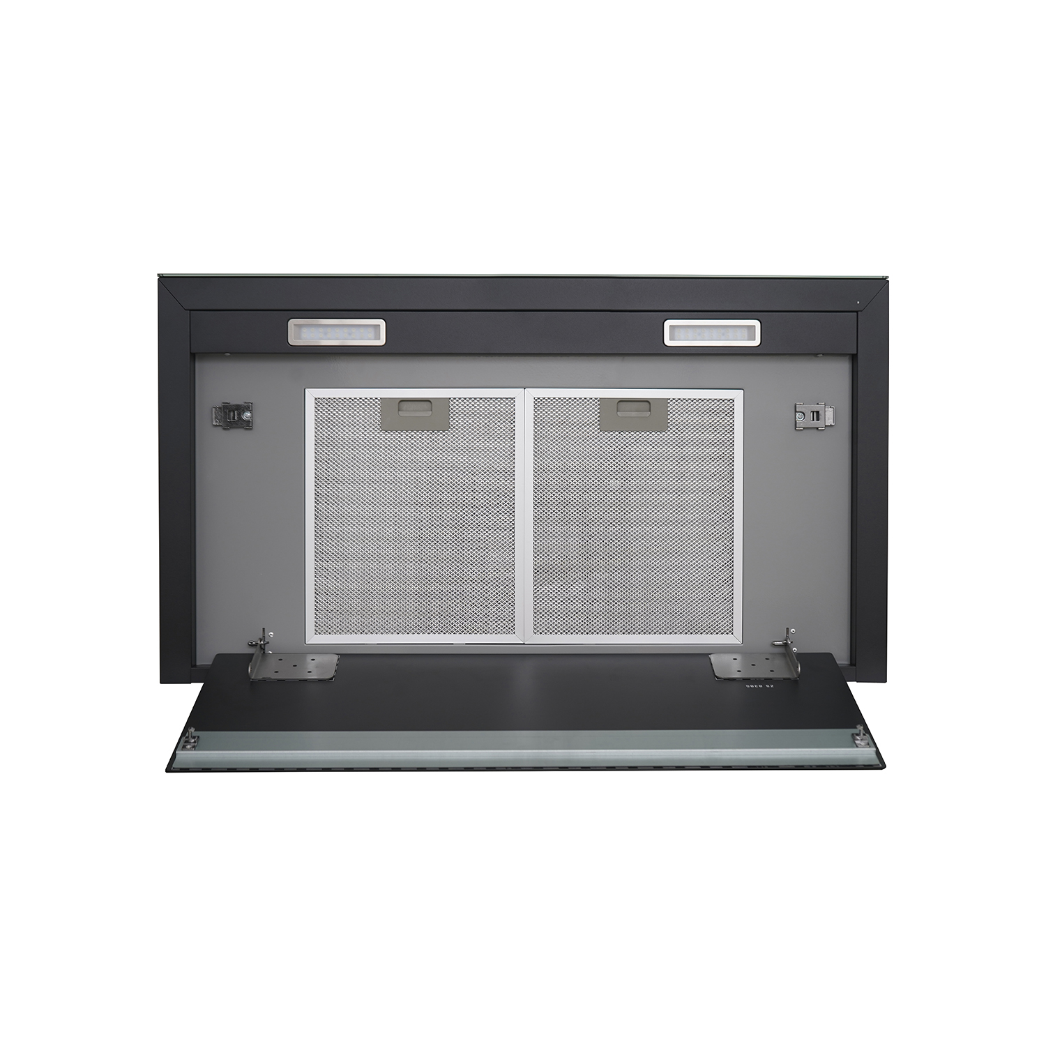 CAMPANA CONTROL TOUCH 90CM / PLACA INFERIOR VIDRIO NEGRO. - 4