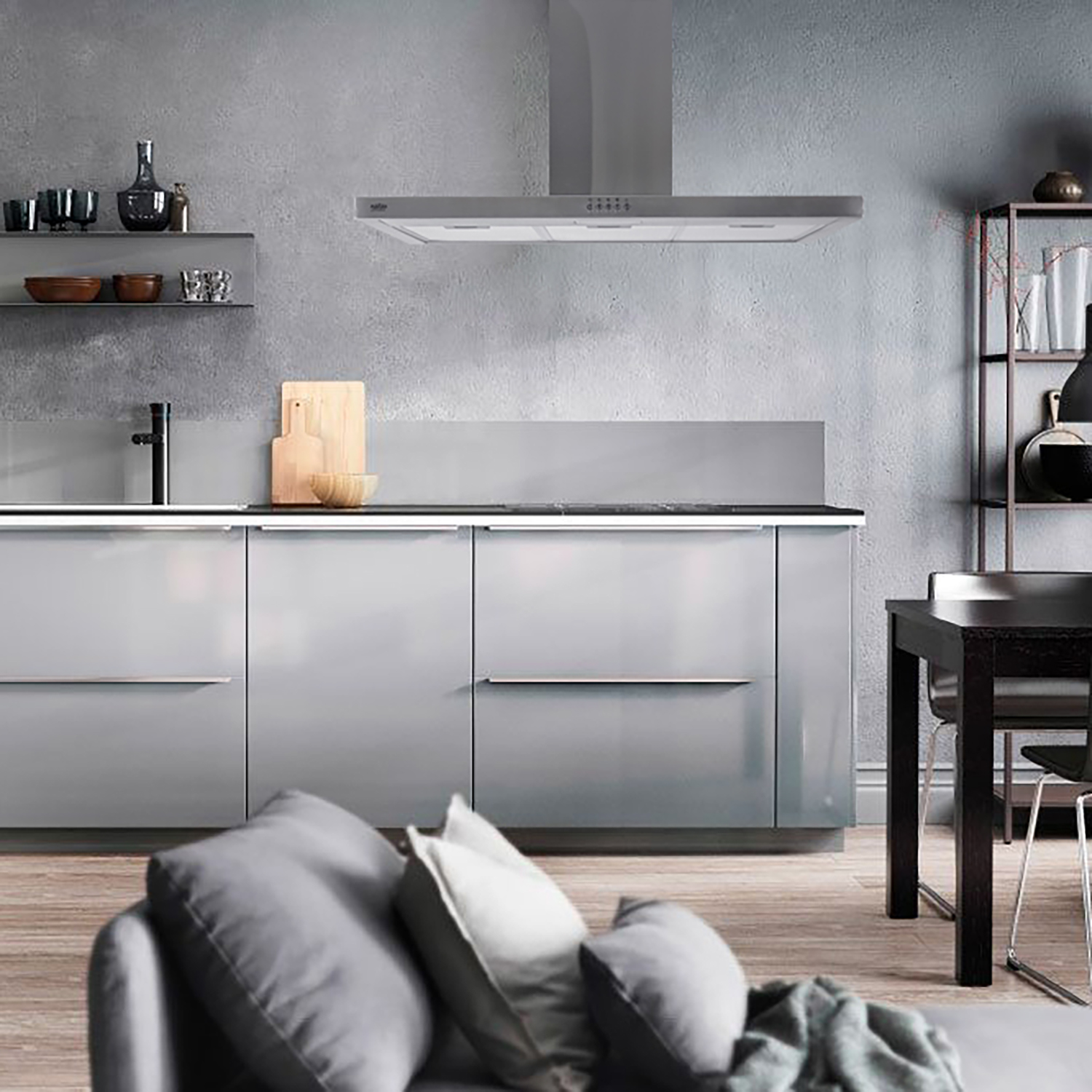 CAMPANA RECTANGULAR ACERO INOX 90CM - 4