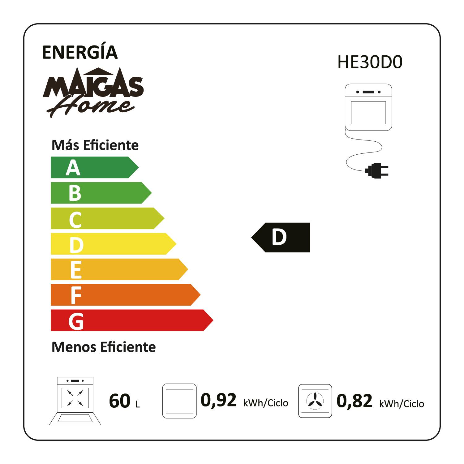 HORNO EMPOTRABLE ELÉCTRICO HE30T0 - 9