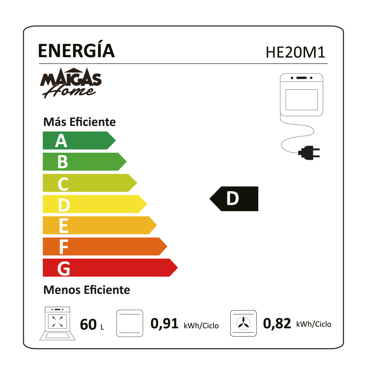 HORNO EMPOTRABLE ELÉCTRICO HE20M1 - 8