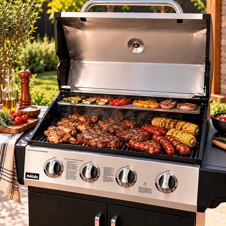 PARRILLA A GAS 4 QUEMADORES KLP24 - 8