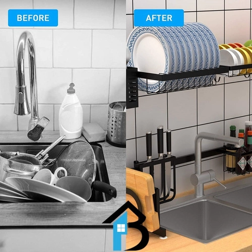 ESCURRIDOR DE PLATOS SECADO MULTIUSO ACERO INOXIDABLE 85CM - 5