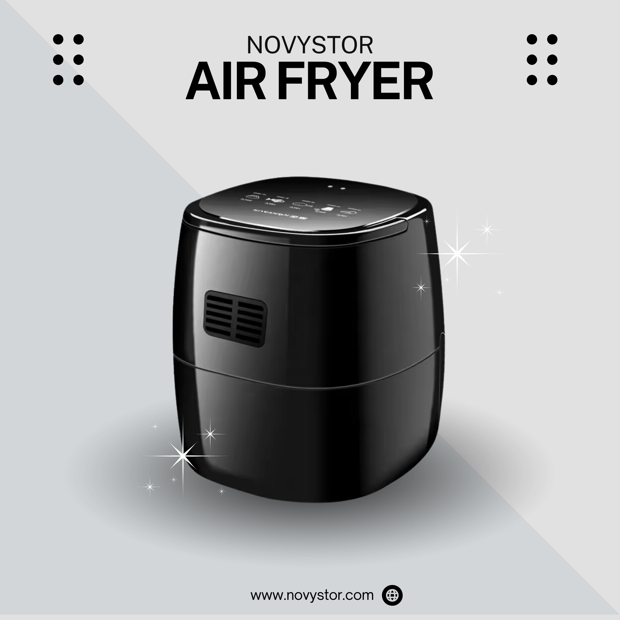 FREIDORA DE AIRE LIBRE ACEITE 5.0 L AIR FRYER PAPAS FRITAS - 8