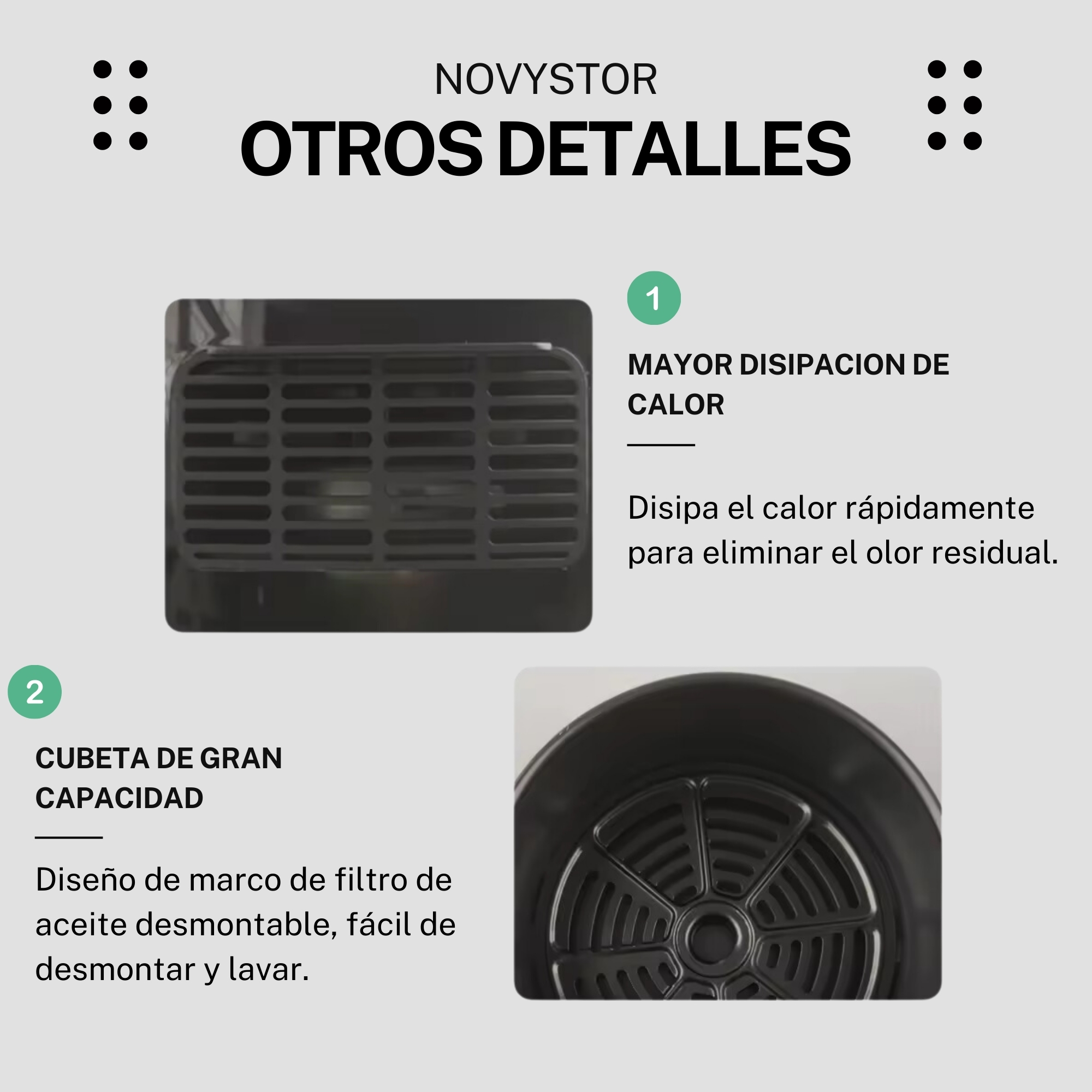 FREIDORA DE AIRE LIBRE ACEITE 5.0 L AIR FRYER PAPAS FRITAS - 10