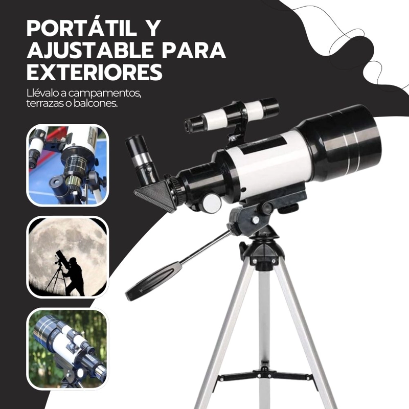 TELESCOPIO ASTRONOMICO PROFESIONAL MONOCULAR F30070M - 6
