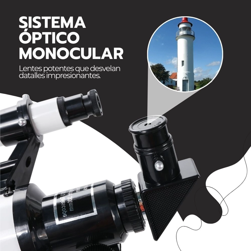 TELESCOPIO ASTRONOMICO PROFESIONAL MONOCULAR F30070M - 9