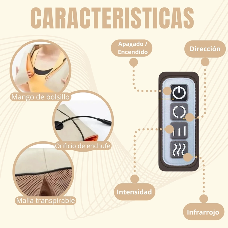 MASAJEADOR NOVYSTOR PROFESIONAL ESPALDA HOMBRO CUELLO RELAJACIÓN - 4