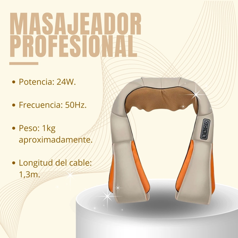 MASAJEADOR NOVYSTOR PROFESIONAL ESPALDA HOMBRO CUELLO RELAJACIÓN - 7