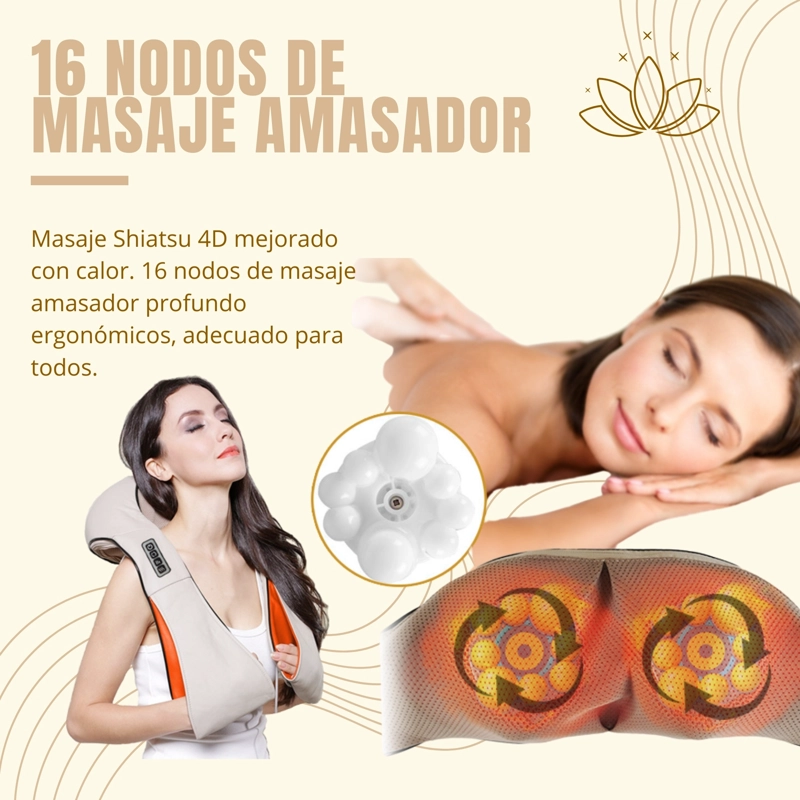 MASAJEADOR NOVYSTOR PROFESIONAL ESPALDA HOMBRO CUELLO RELAJACIÓN - 8