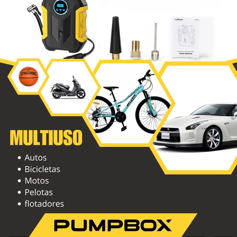 COMPRESOR DE AIRE NOVYSTOR PORTÁTIL DIGITAL 12V TODO NEUMÁTICO - 6