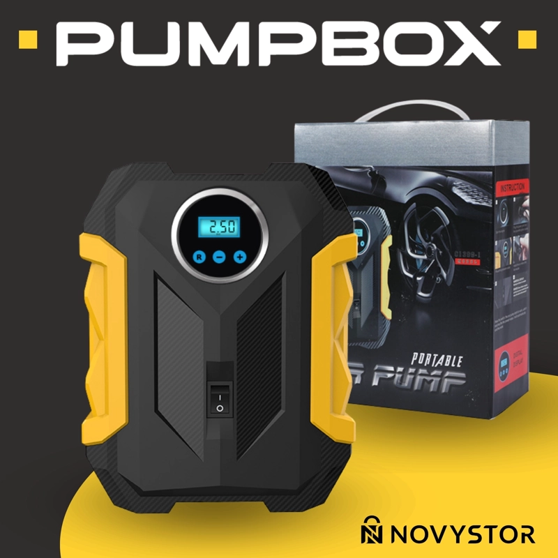 COMPRESOR DE AIRE NOVYSTOR PORTÁTIL DIGITAL 12V TODO NEUMÁTICO - 7