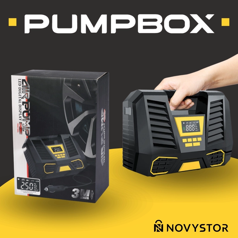 COMPRESOR DE AIRE NOVYSTOR PORTÁTIL DIGITAL 12V PROFESIONAL - 7