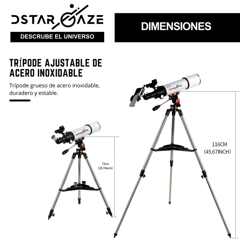 TELESCOPIO ASTRONOMICO PROFESIONAL 50080M - 3