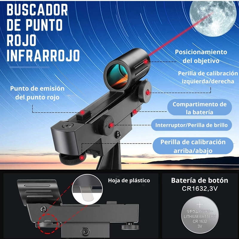 TELESCOPIO ASTRONOMICO PROFESIONAL 50080M - 7