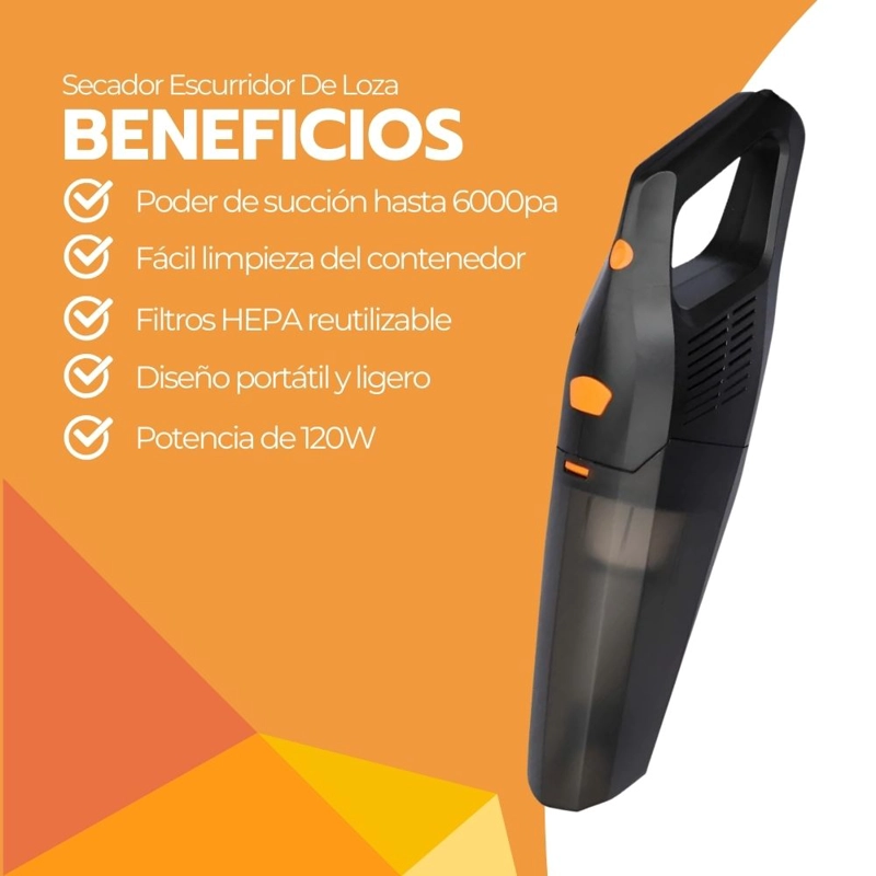 ASPIRADORA NOVYSTOR INALÁMBRICA MANO AUTO MULTIFUNCIONAL PORTÁTIL - 4