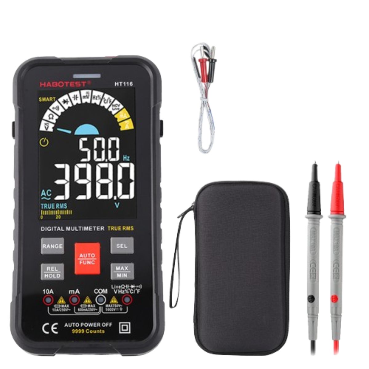 MULTIMETRO DIGITAL PORTATIL MULTITESTER HT116 - 1
