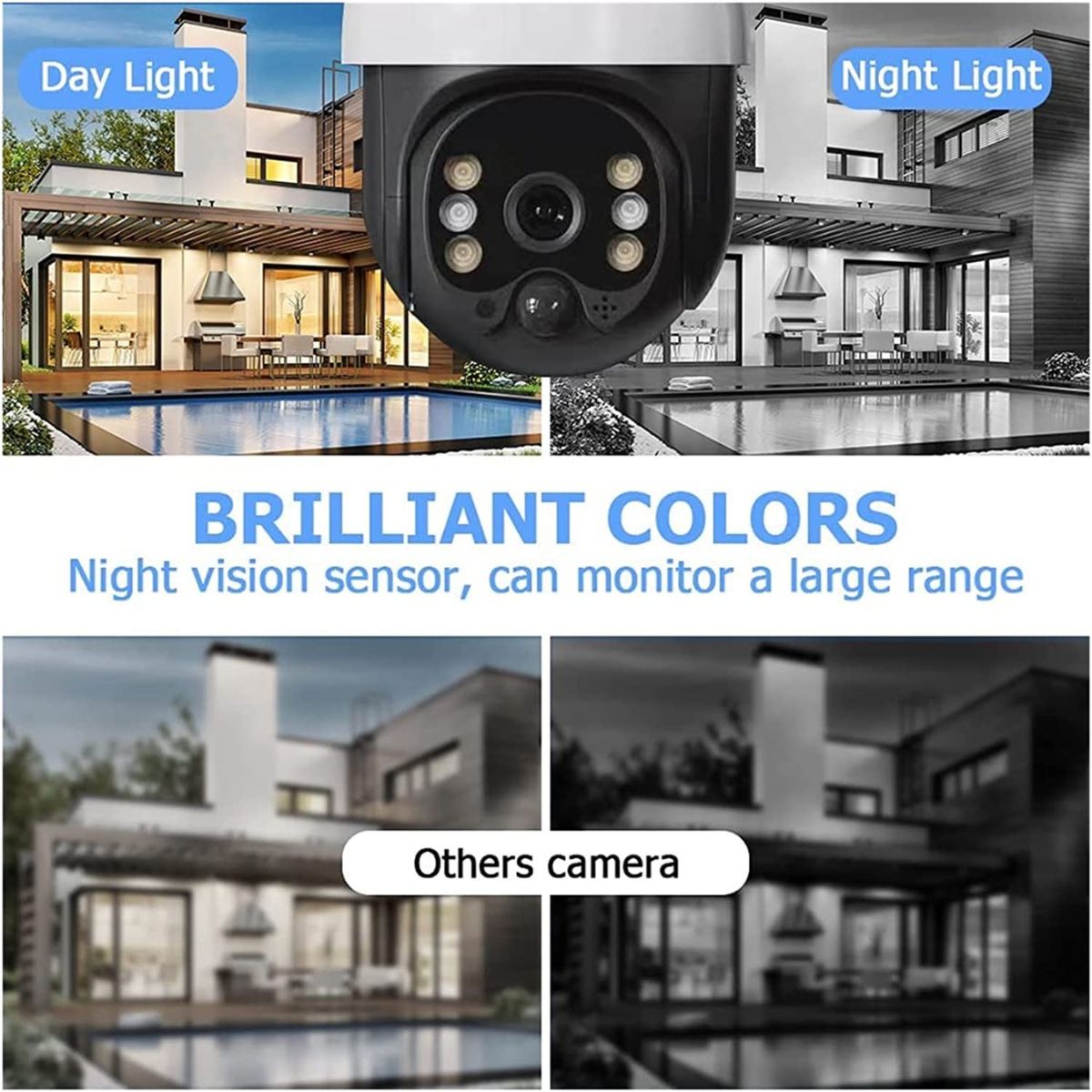 CÁMARA DE SEGURIDAD PANEL SOLAR WIFI EXTERIOR HD 1280P - 6