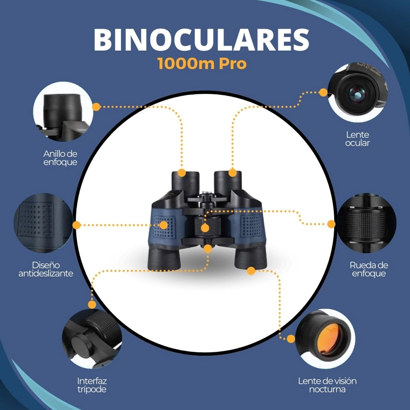 BINOCULARES NOVYSTOR 60X60 PROFESIONALES CAZA BINOCULAR 1000M PRO - 3