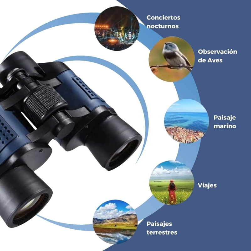 BINOCULARES NOVYSTOR 60X60 PROFESIONALES CAZA BINOCULAR 1000M PRO - 5