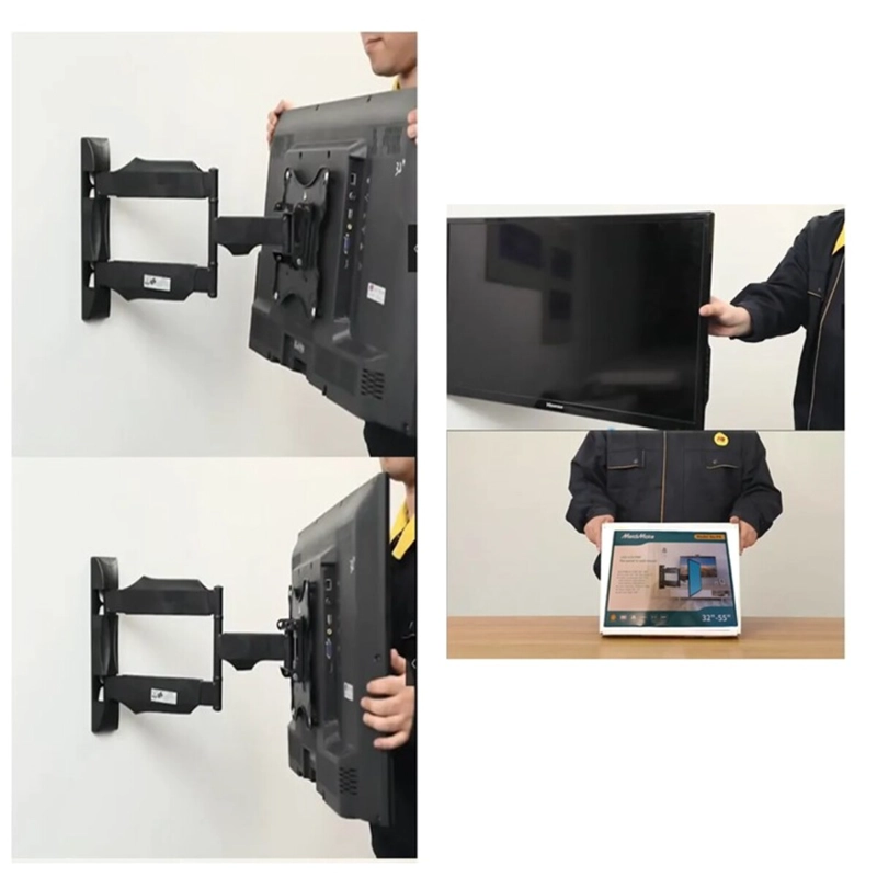 BASE SOPORTE TV PARED 3 BRAZOS AJUSTABLE 32 A 55 PULGADAS - 4